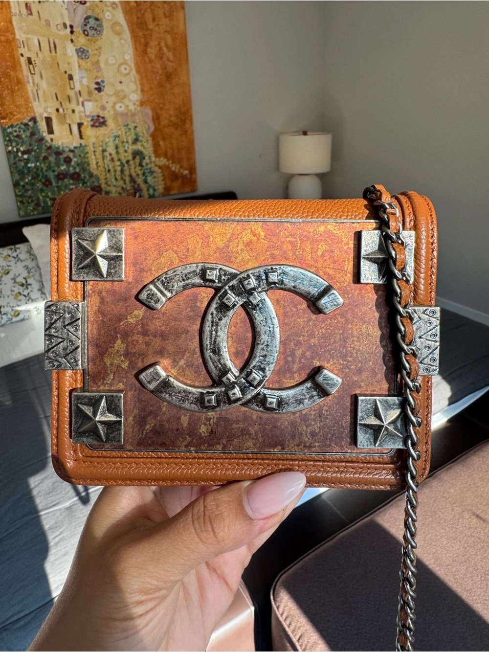 CHANEL PARIS-DALLAS MÉTIERS D'ART 2014/15 RARE WESTERN CC BOX FLAP BAG - Picture 2 of 7